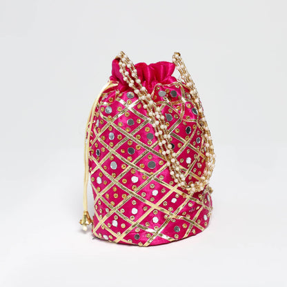 Barbie Pink Embroided Polti Bag