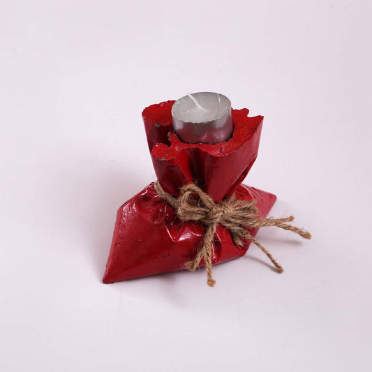 Brick Gunny Bag Candle Holder