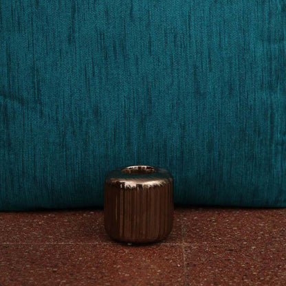 Bronze Line Art Candle Holder