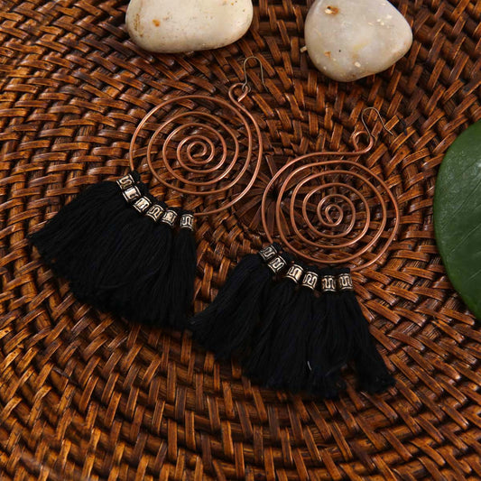 Brass Tassel Earrings
