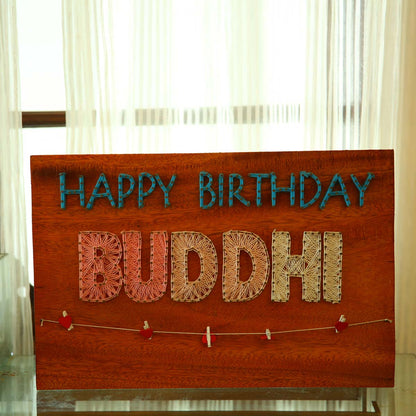 Birthday String Art Plaque