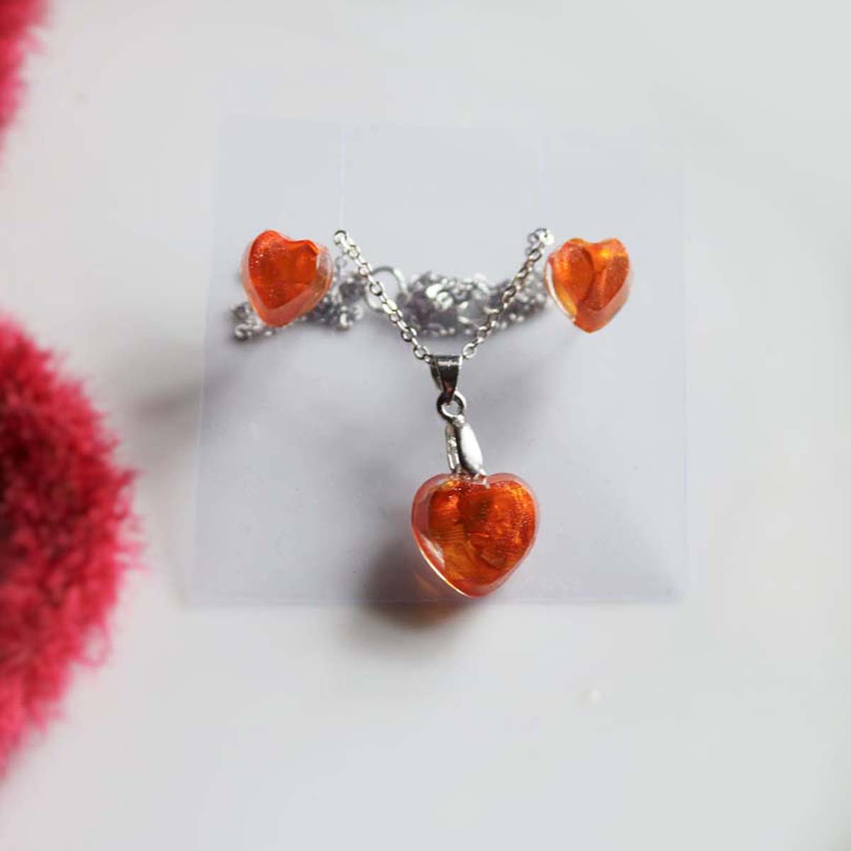 Mexican sunflower jewelry set