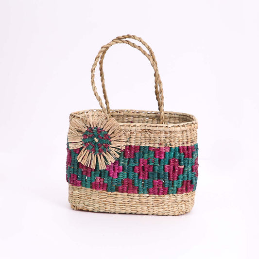 Water Reed Flower Handbag