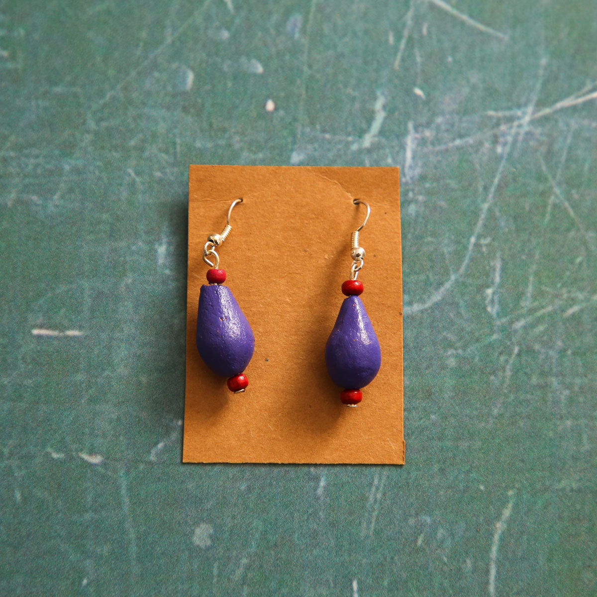 Violet Drop Earrings
