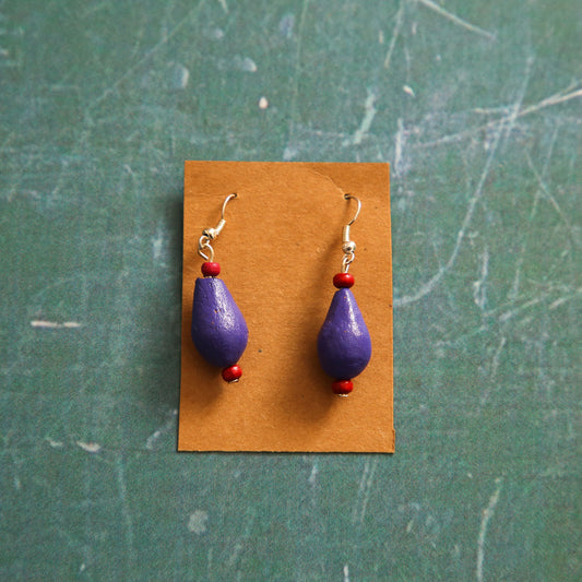 Violet Drop Earrings