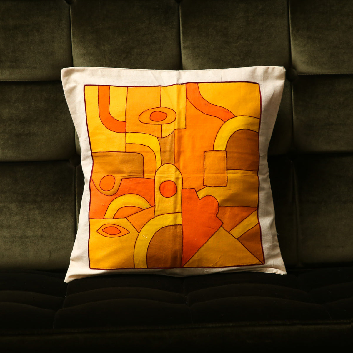 Orange Hues Cushion Cover