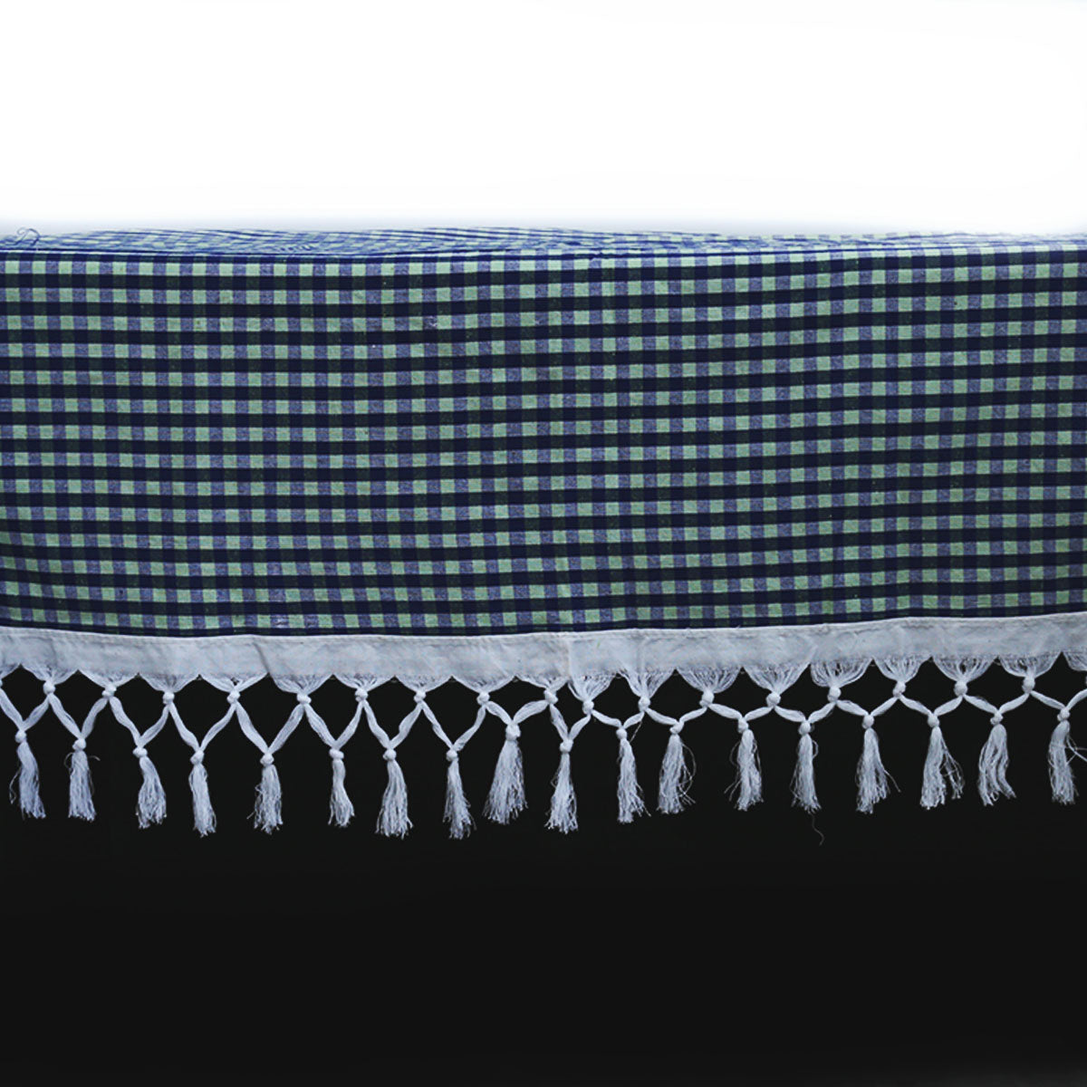 Blue Checkered Handloom Table Cloth Set