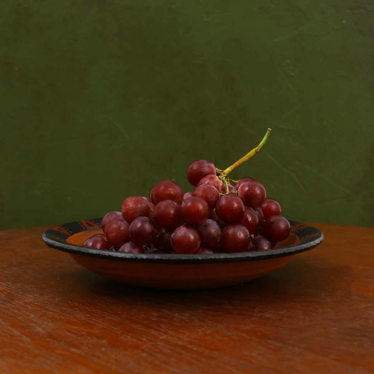 Painted Clay Dinner Plate