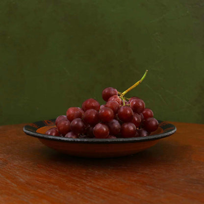 Painted Clay Dinner Plate