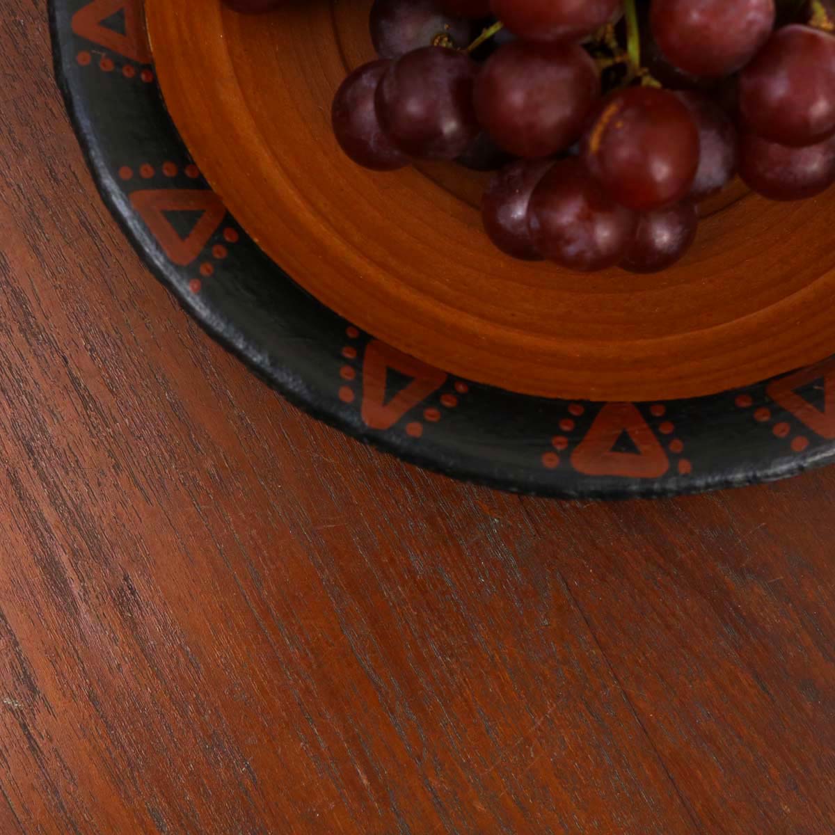 Painted Clay Dinner Plate