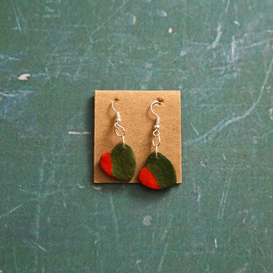 Pine Heart Earrings