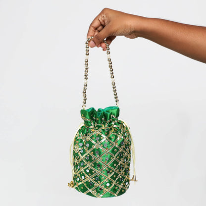 Emerald Embroided Polti Bag