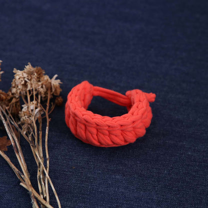 Coral Crochet Bracelet