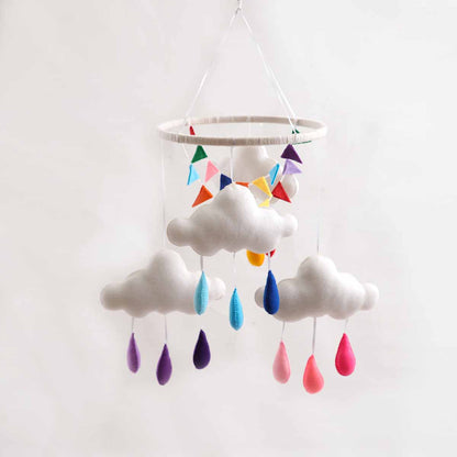 Rainbow Skies Felt Mobile