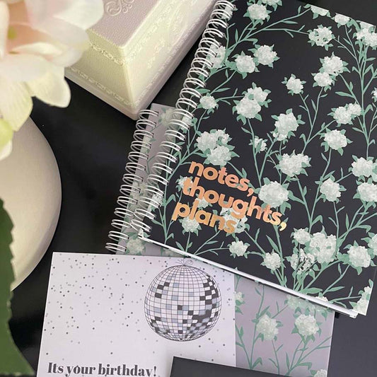Garden Fresh Black A5 Notebook