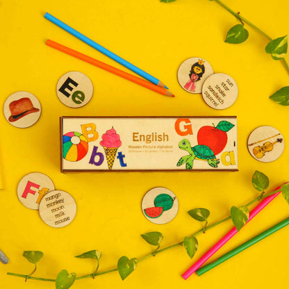 English Wooden Picture Alphabet