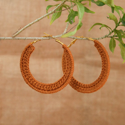 Desert Rose Crochet Hoops