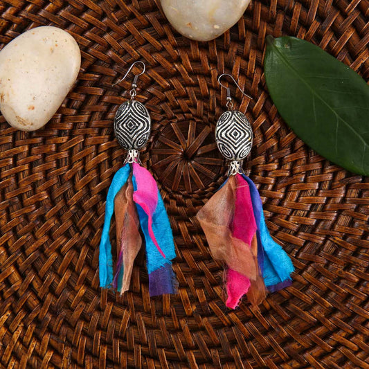 Silk Tassel Earrings
