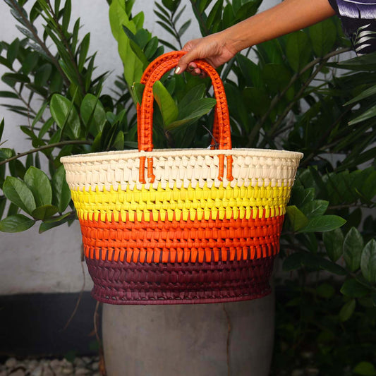 Earthy Palmyra Shopping Basket