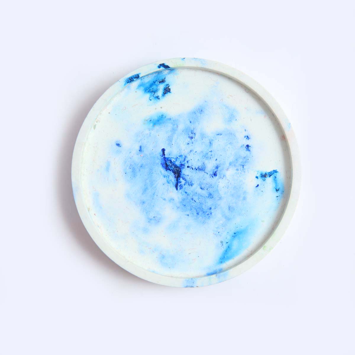 Blue Marbled Round Coaster