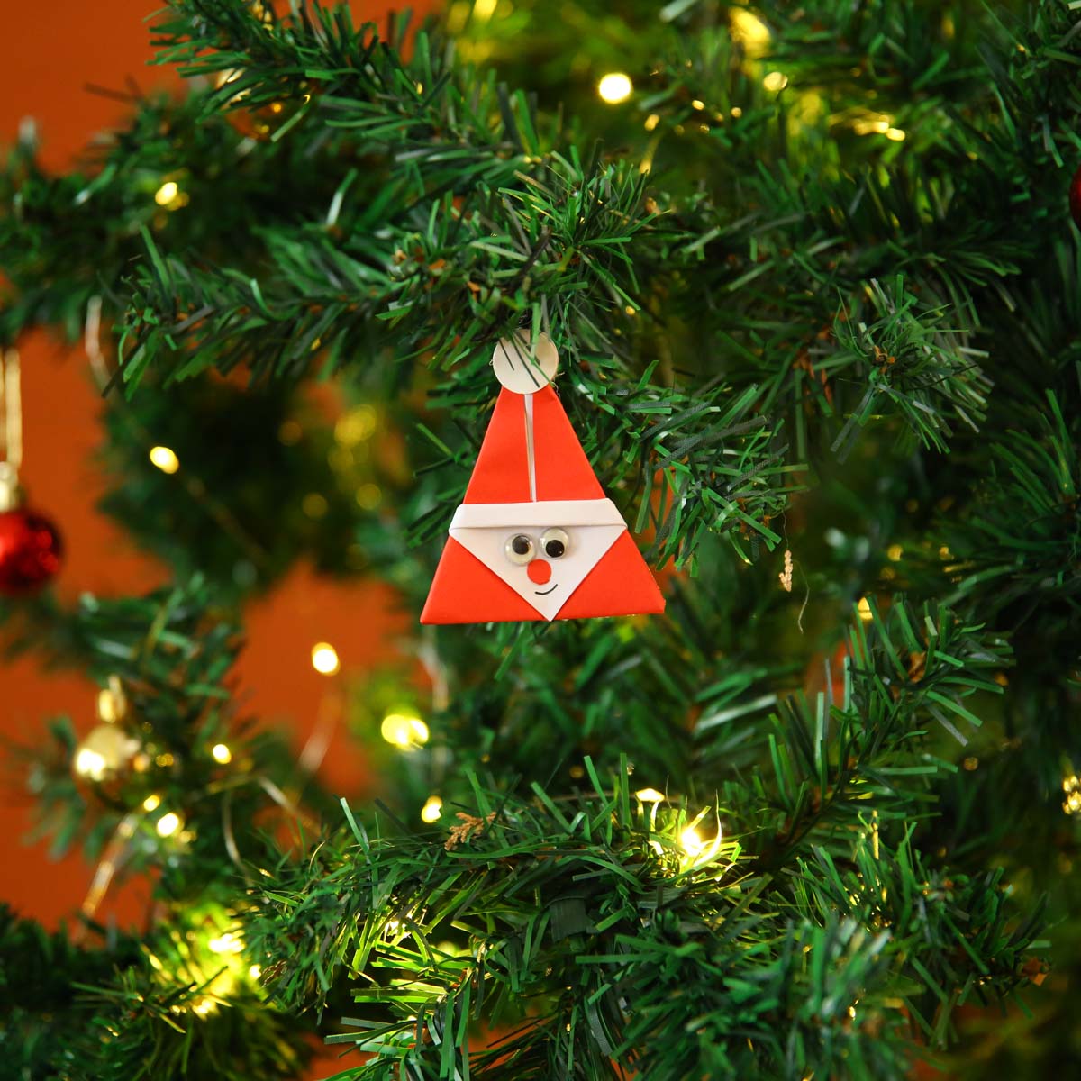 Googly Santa Tree Ornament