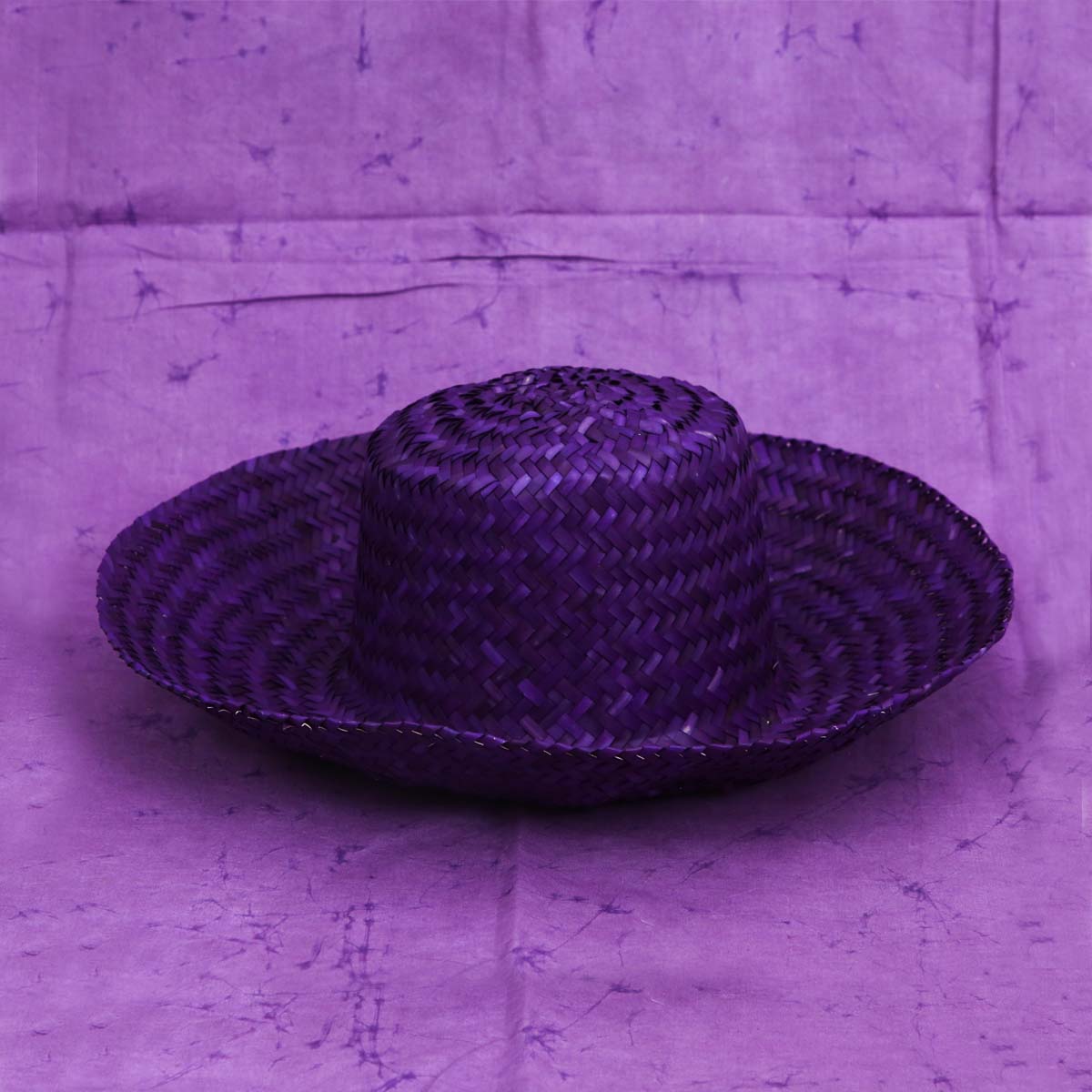 Indigo Straw Hat