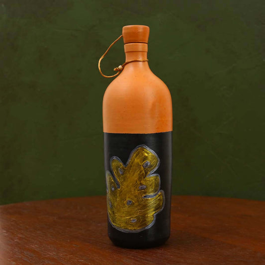 Leaf Clay Water Bottle