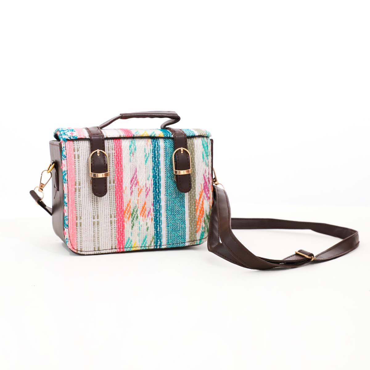 Retro Stripes Box Bag