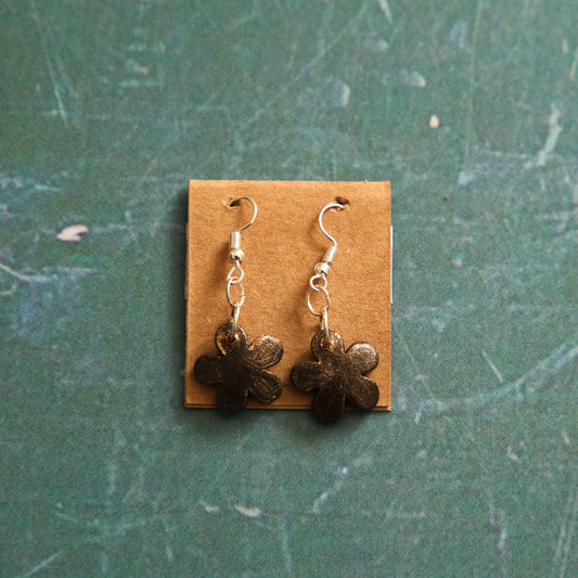 Gold Flower Earrings
