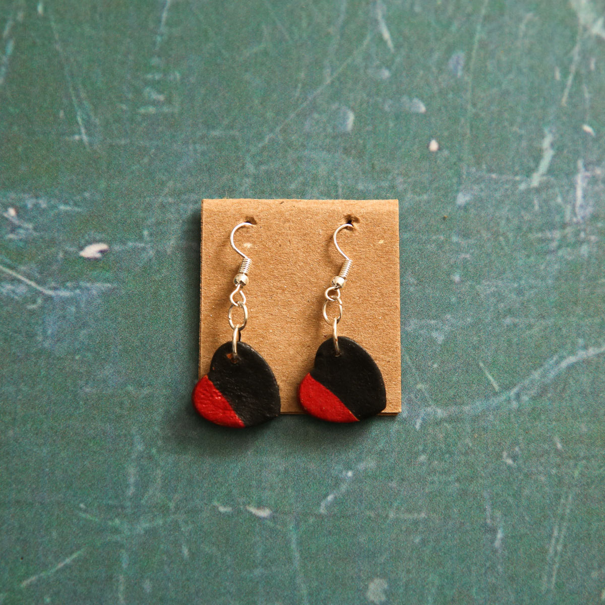 Black Heart Earrings