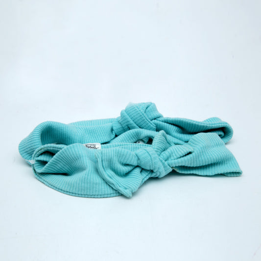 Aqua Ribbed Headband Set