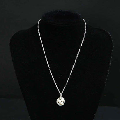 Silver Nest Pearl Pendant and Chain