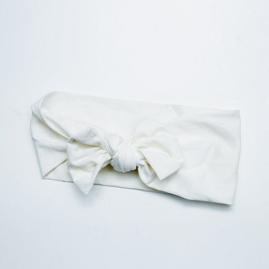 White Bow Knot Headband