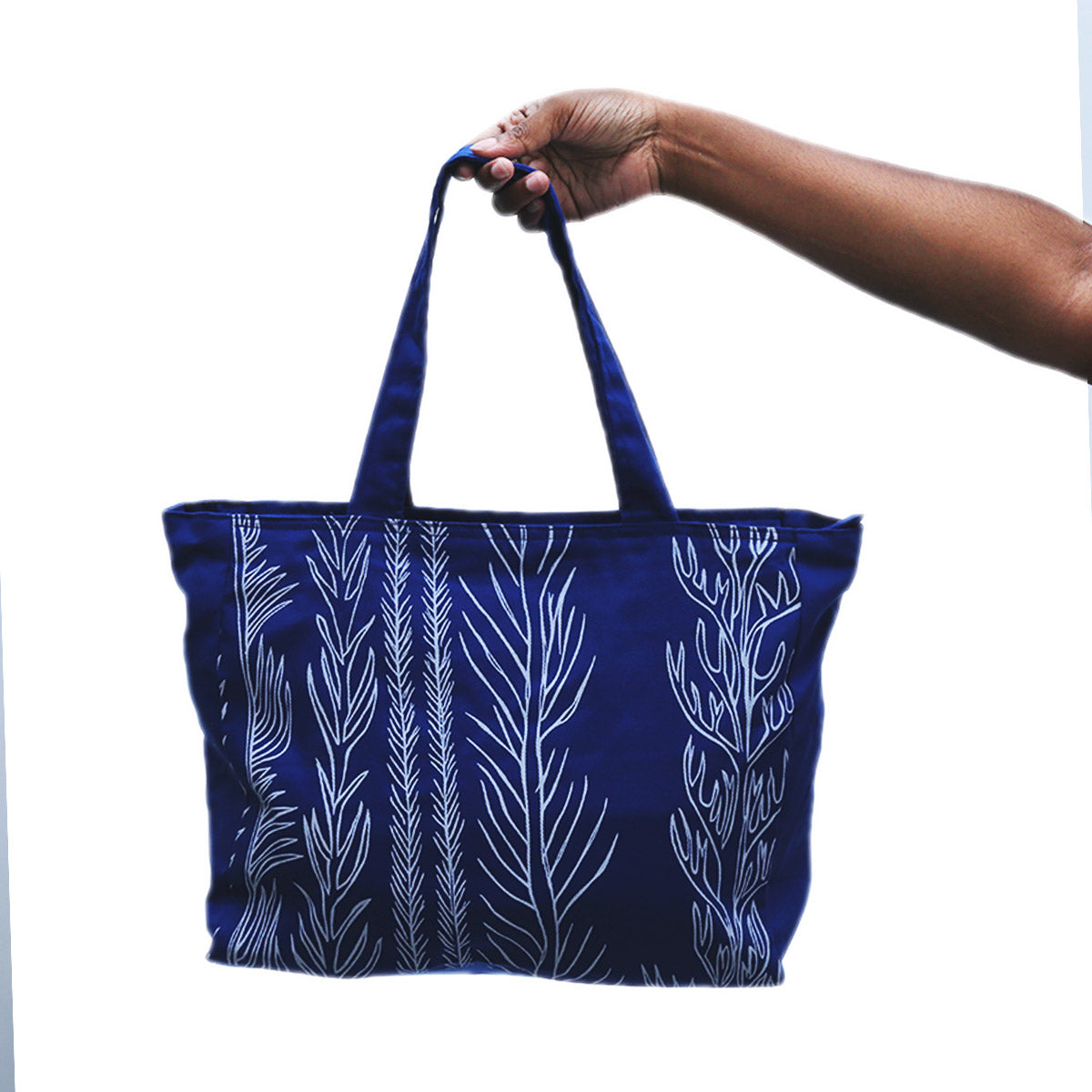 Blue Fauna Tote Bag