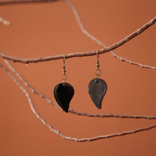 Ebony Palms Resin Earrings