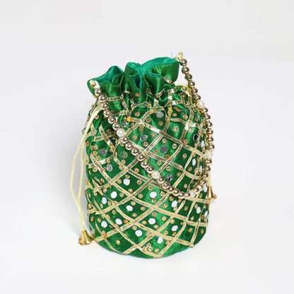 Emerald Embroided Polti Bag