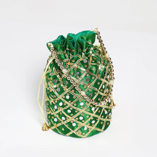 Emerald Embroided Polti Bag