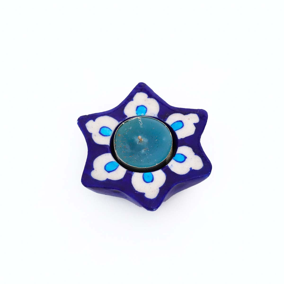 Indigo Candle Holder