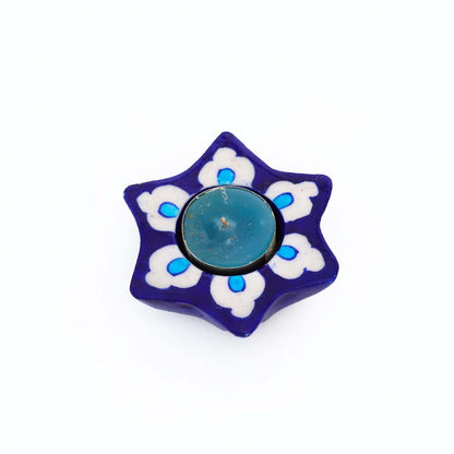 Indigo Candle Holder