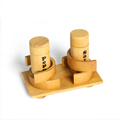 Bamboo Salt and Pepper Shaker
