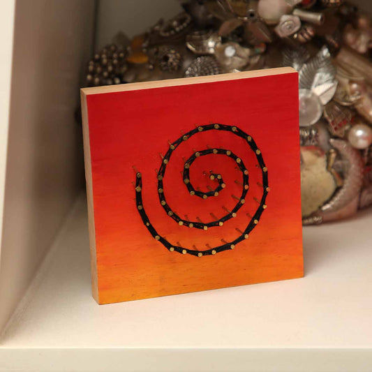 Spiral in Sunset String Art
