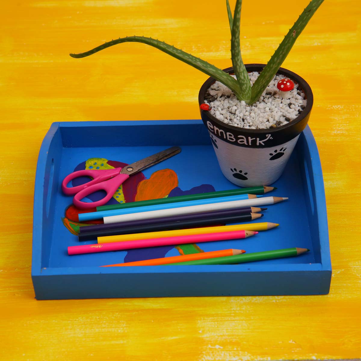 Rainbow Ellie Wooden Tray