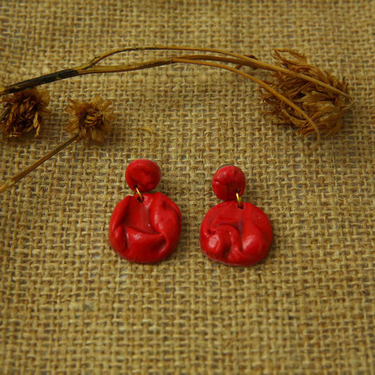 Red Wine Drop Earrings