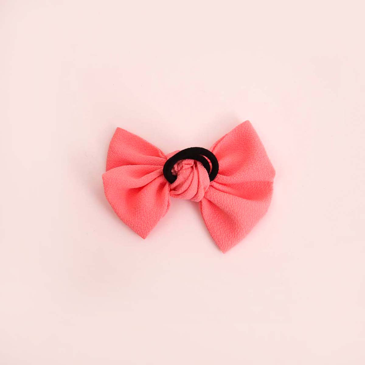 Pink Poofy Hair Tie Bow