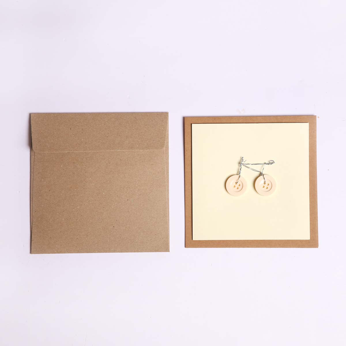 Button Bicycle Greeting Card