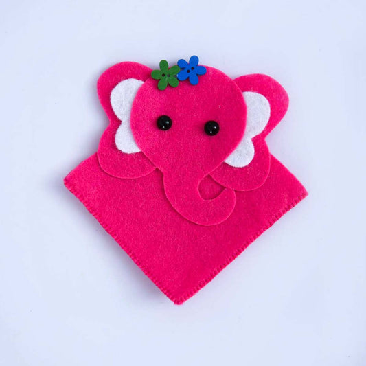 Pink Ellie Felt Bookmark
