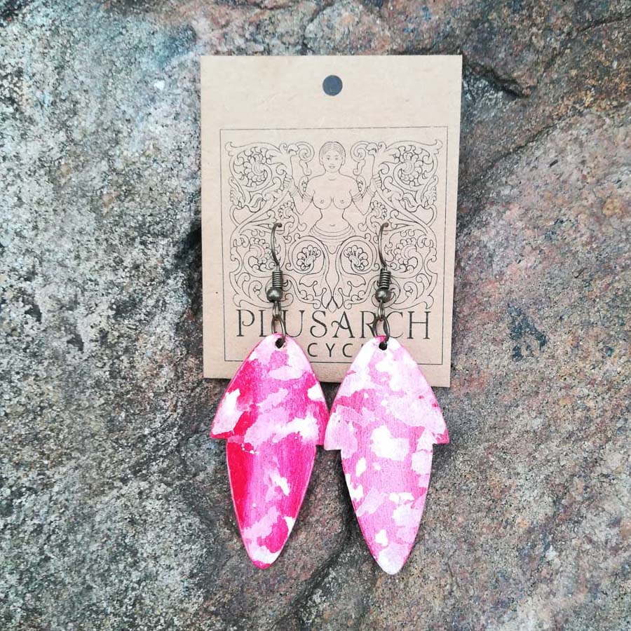 Tie Dye Paper Earrings