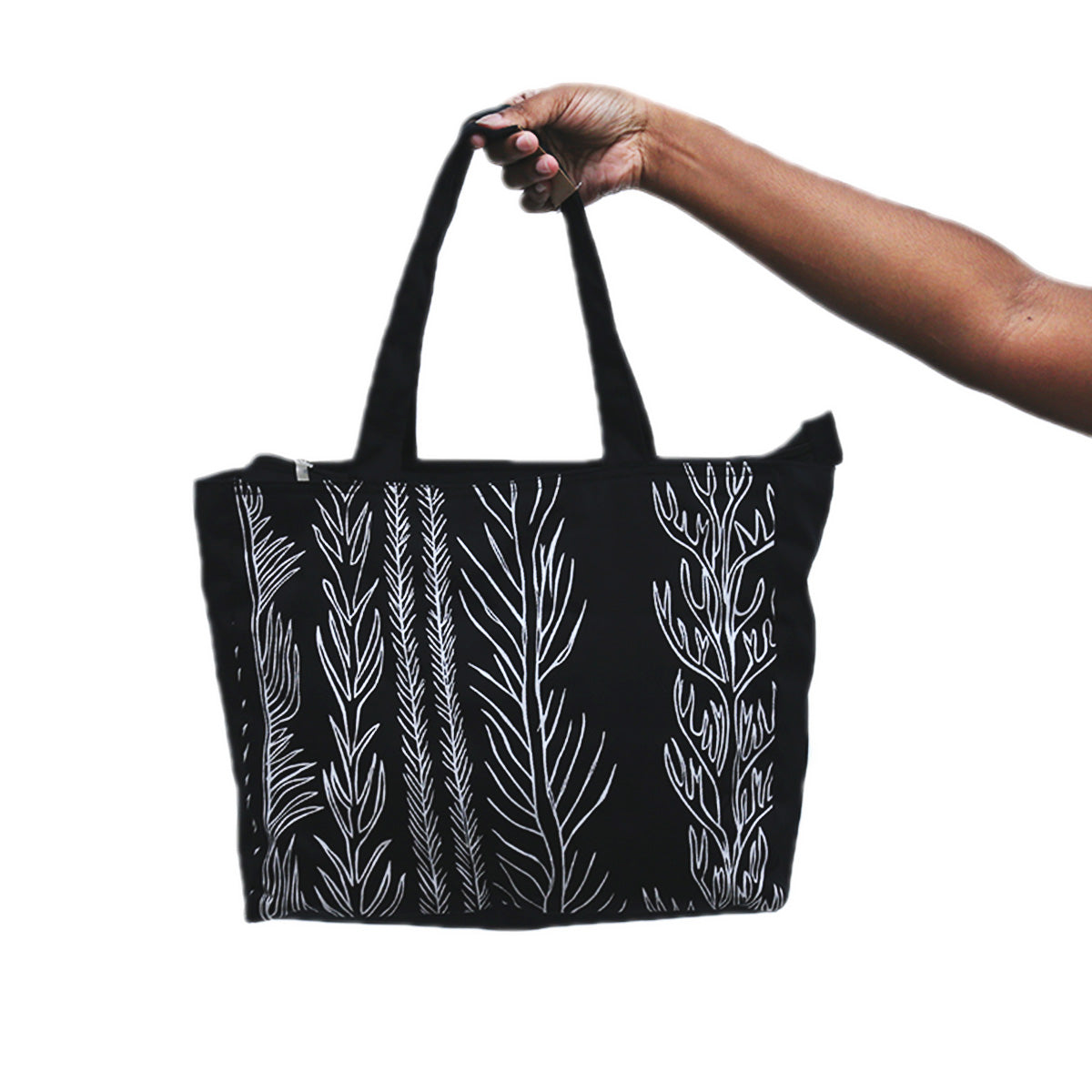 Black Fauna Tote Bag