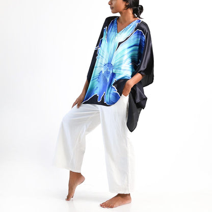 Blue Orchid Batik Top