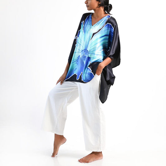 Blue Orchid Batik Top